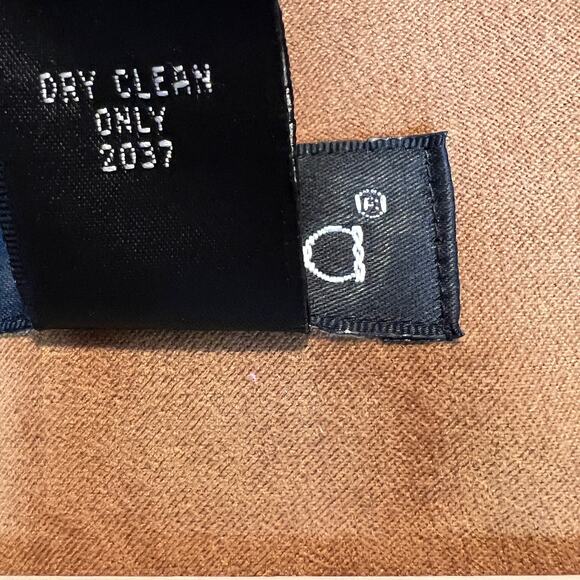 Rafaella Faux Suede Button Down Jacket Women's 16 Belted Tan Moleskin - Picture 7 of 10